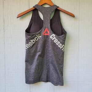 Reebok Crossfit Grey Marled Knit Racerback Tank M